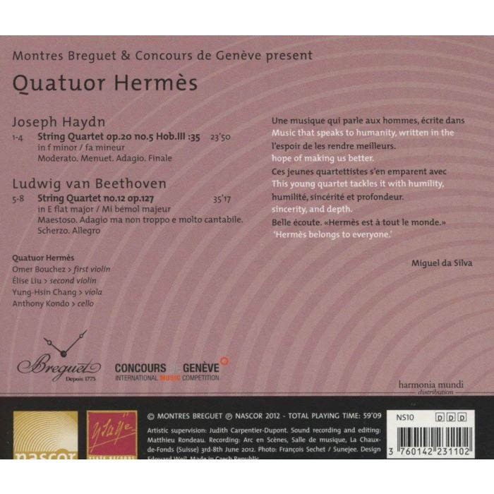 Haydn & Beethoven: String Quartets - op. 20 n° 5 & op. 127 n° 12 - slide-1