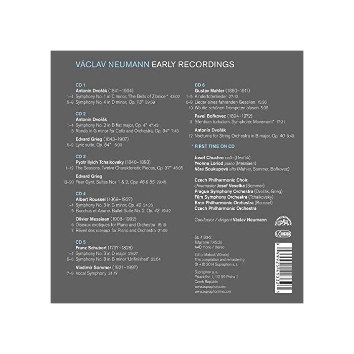 Neumann, Václav - Early Recordings 1953-1968 - Dvořák; Grieg; Mahler; Tchaikovsky; Schubert; ... - slide-1