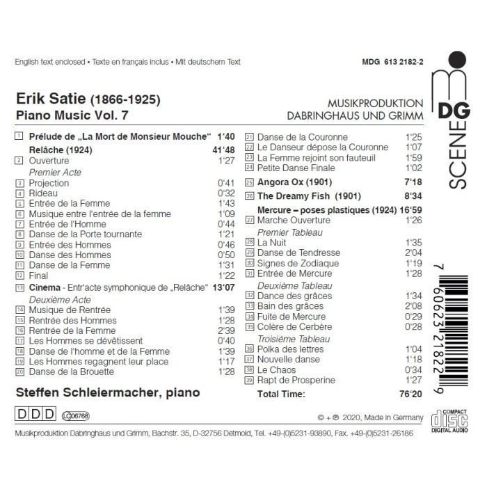 Satie: Piano Music Vol. 7 - slide-1