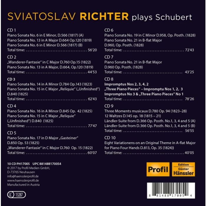 Richter, Sviatoslav plays Schubert, 1949-1963, Live in Moscow - slide-1