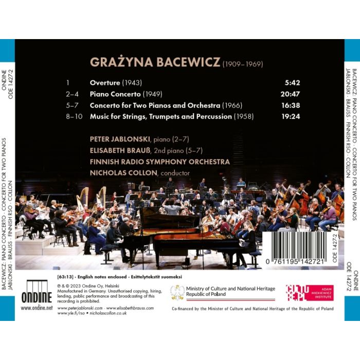Bacewicz: Piano Concerto; Concerto for Two Pianos and Orchestra - slide-1
