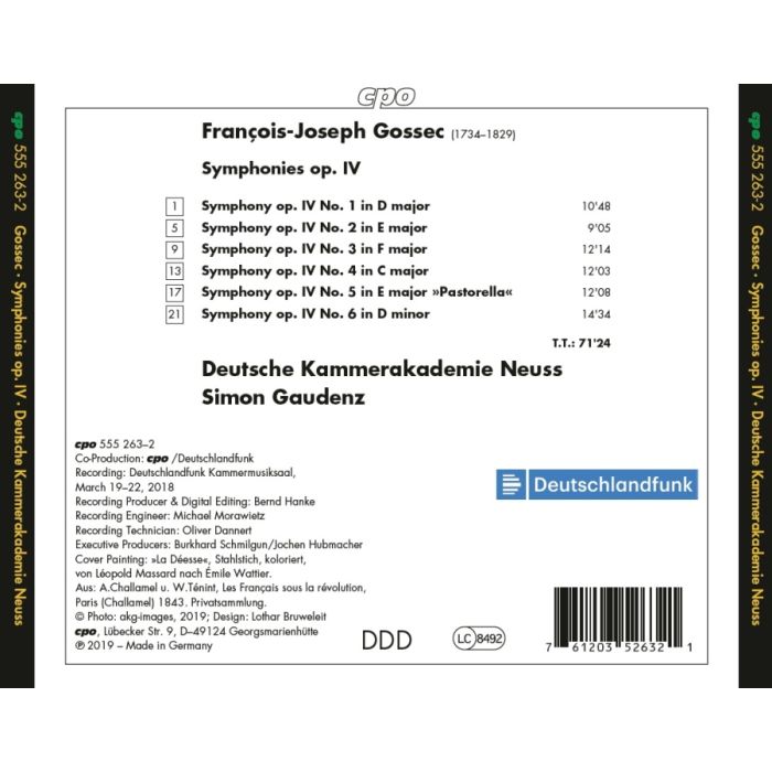 Gossec: Symphonies op. IV - slide-1