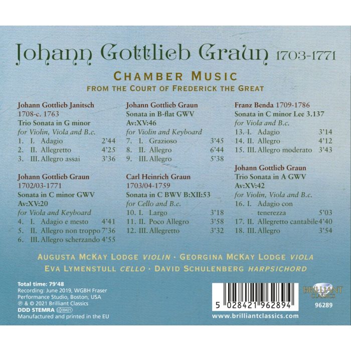 J.G. Graun: Chamber Music - slide-1