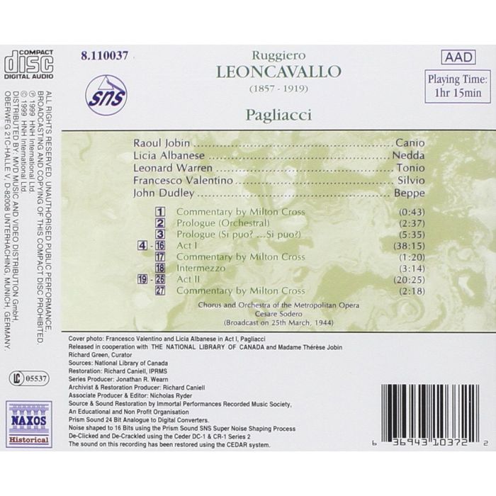 LEONCAVALLO: Pagliacci - slide-1