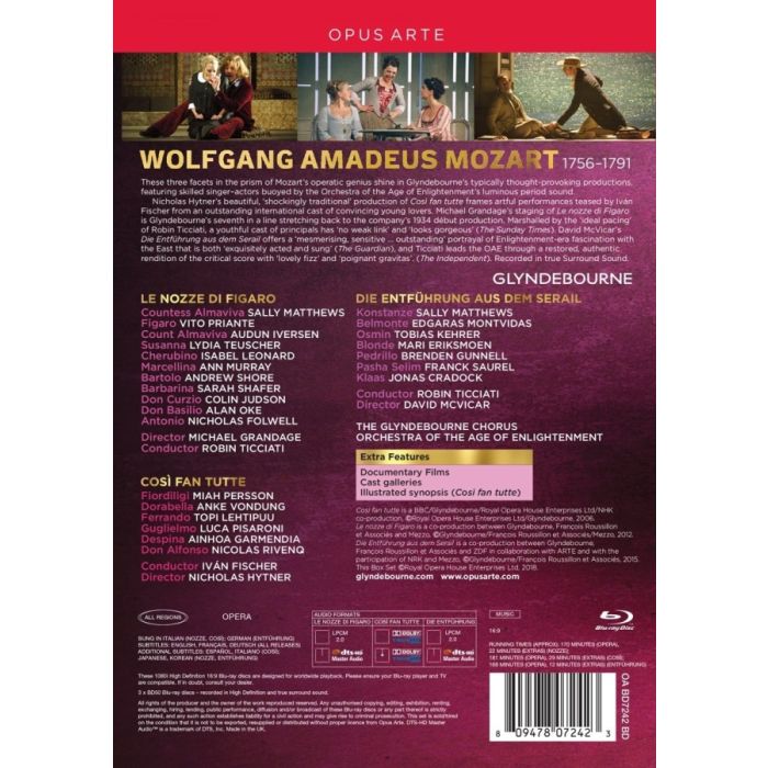 Mozart: Le nozze di Figaro; Così fan tutte; Die Entführung aus dem Serail - slide-1