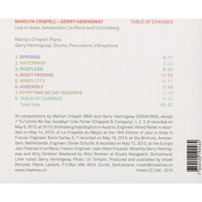 Marilyn Crispell: Table of Changes - slide-1