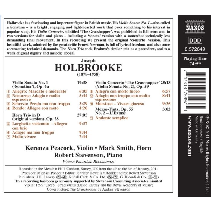 Holbrooke: Violin Concerto 
