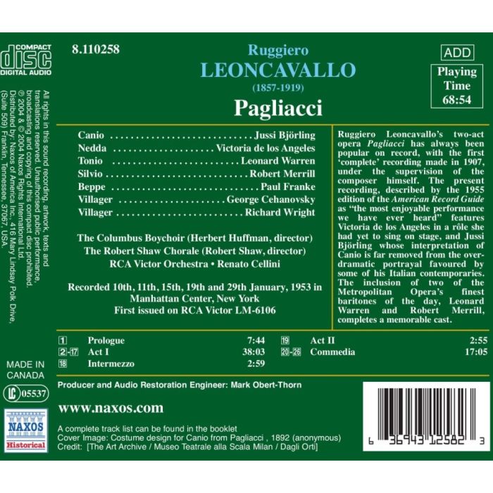 Leoncavallo: Pagliacci - slide-1