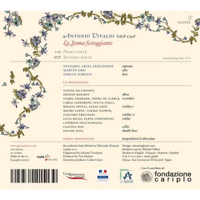 Vivaldi: La Senna festeggiante - Serenata a tre - slide-1