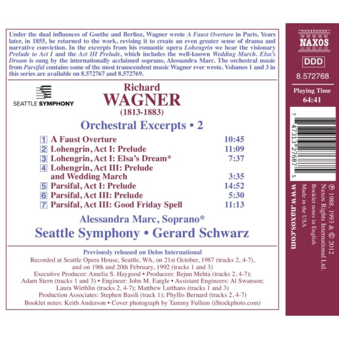 Wagner: Orchestral Excerpts Vol. 2 - A Faust Overture, Lohengrin, Parsifal - slide-1