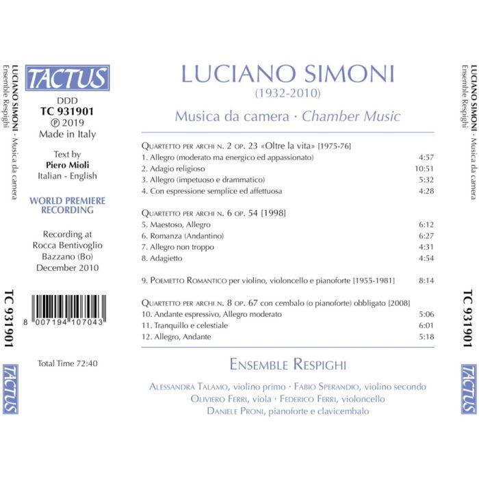 Simoni: Chamber Music - slide-1