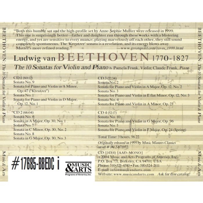Beethoven: The 10 Sonatas for Violin and Piano - slide-1