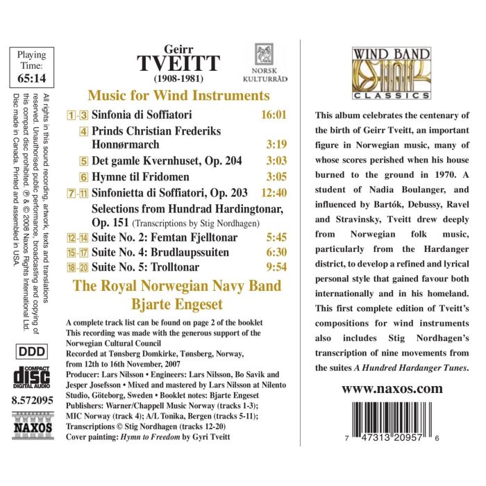 TVEITT: Music for wind instruments - slide-1