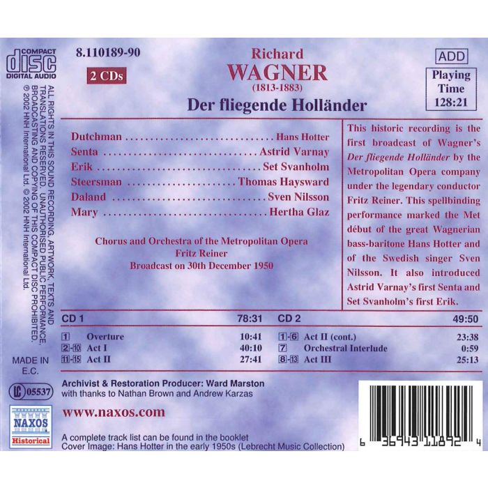 WAGNER: Der Fliegende Hollander - slide-1