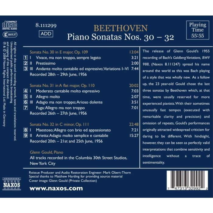 Beethoven: Piano Sonatas Nos. 30-32 (1956) - slide-1