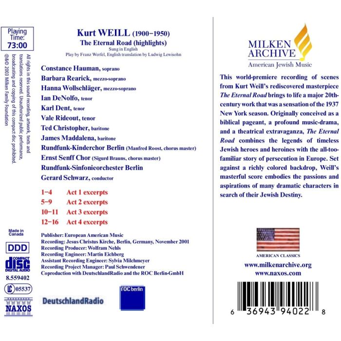 WEILL: The Eternal Road - slide-1