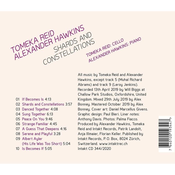 Tomeka Reid & Alexander Hawkins: Shards And Constellations - slide-1