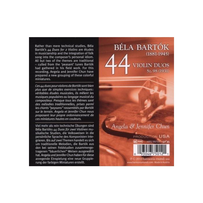 Bartok: 44 violin duos - slide-1