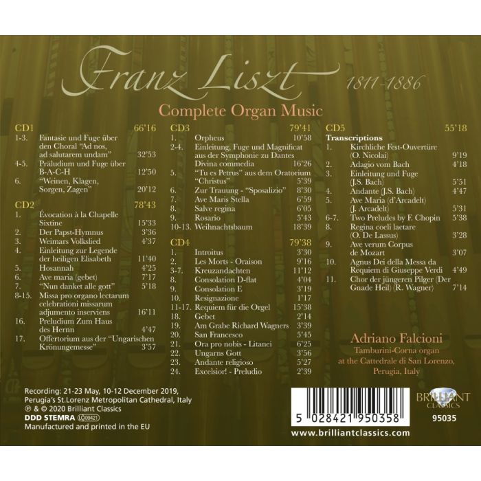 Liszt: Complete Organ Music - slide-1
