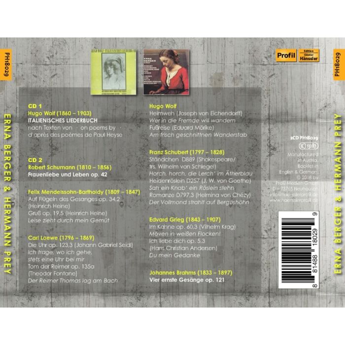 Wolf: Italienisches Liederbuch; Schumann: Frauen-Liebe und Leben; Brahms - slide-1