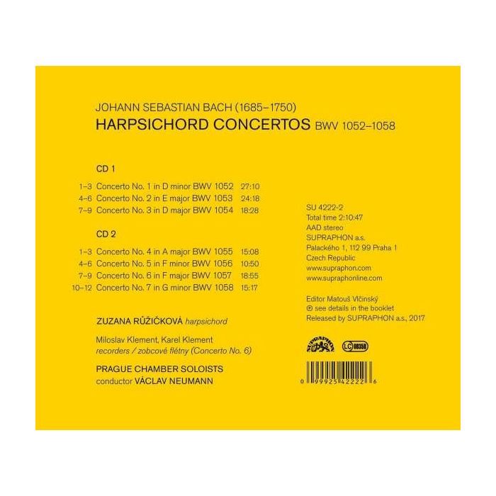 Bach: Harpsichord Concertos BWV 1052-1058 - slide-1