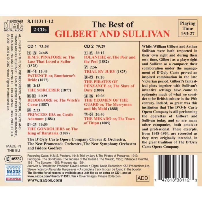 Gilbert & Sullivan - The Best of Gilbert - slide-1