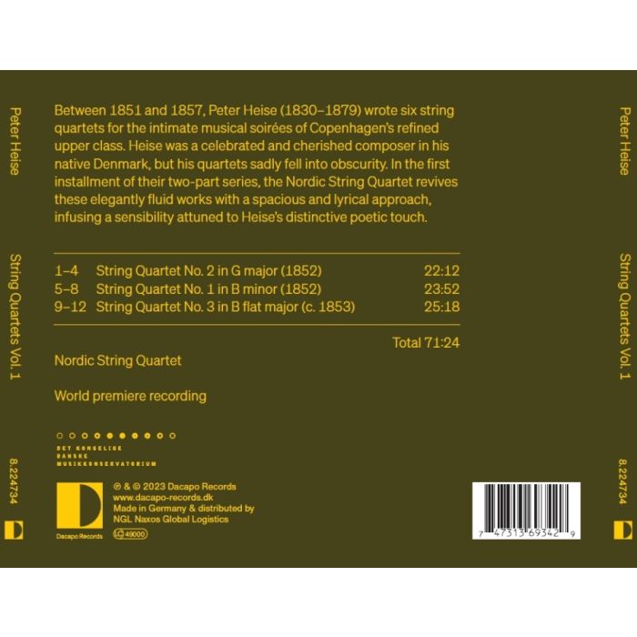 Heise: String Quartets Vol. 1 - slide-1