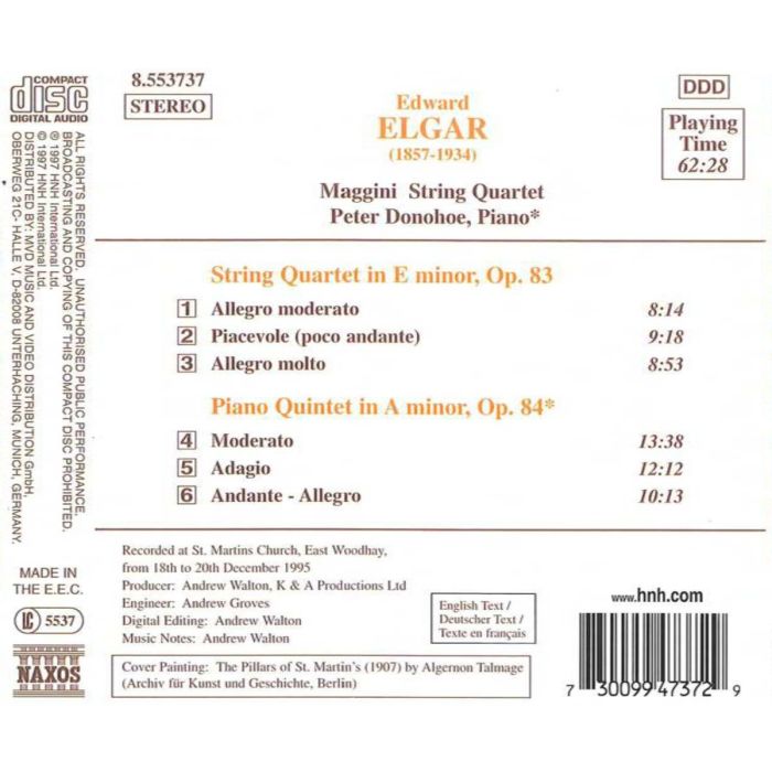 ELGAR: String Quartet, Piano Quintet - slide-1