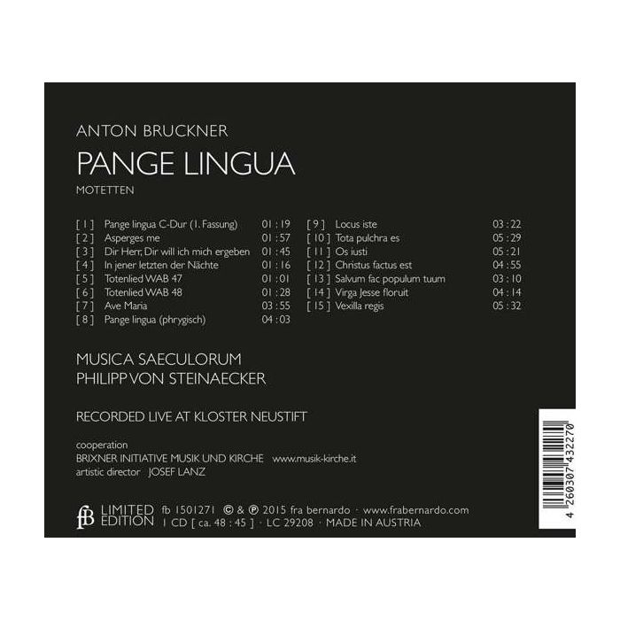Bruckner: Pange Lingua-Motetten - slide-1