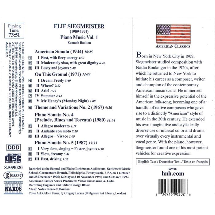 SIEGMEISTER: Piano Music vol. 1 - slide-1