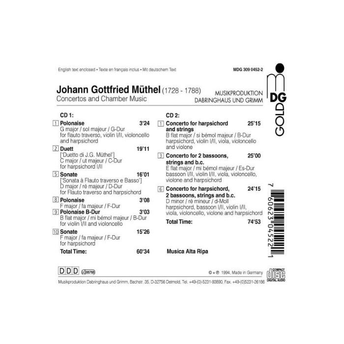 Müthel: Concertos & Chamber Music - slide-1