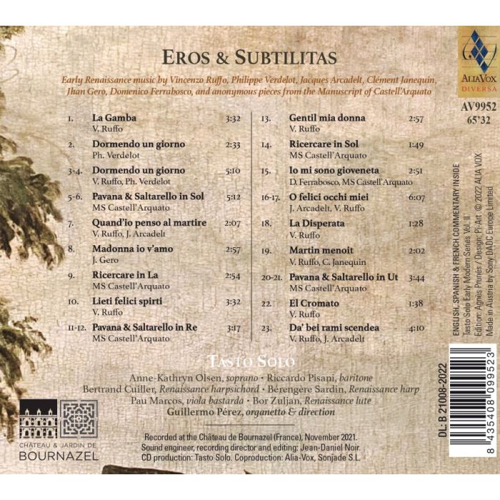 Eros et subtilitas - Capricci, Madrigali e Danze - slide-1
