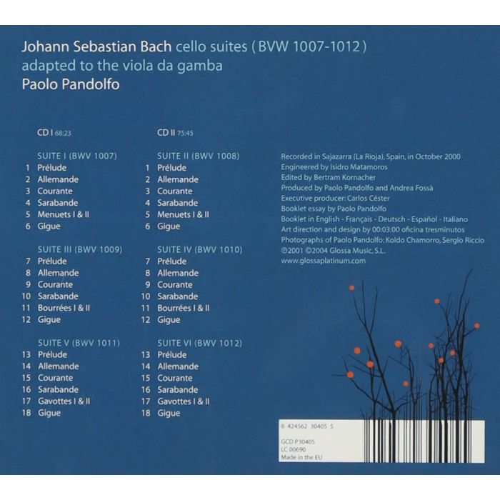 Bach: Six Suites  - slide-1