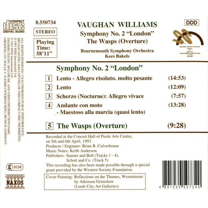 VAUGHAN WILLIAMS: Symphony No. 2 - slide-1