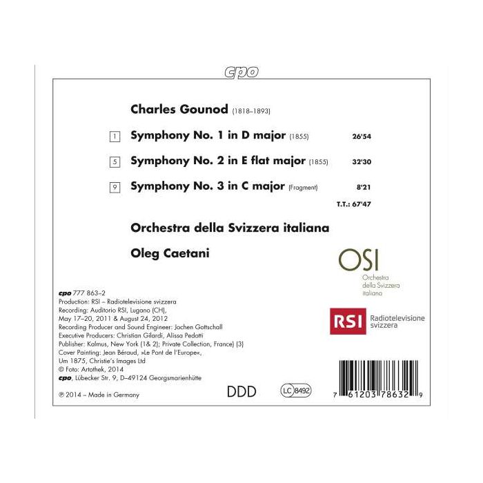 Gounod: Symphonies 1 - 3 - slide-1