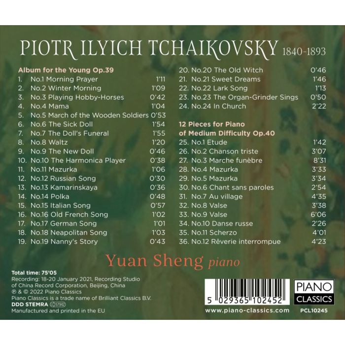 Tchaikovsky: Album for the Young; 12 Pieces for Piano - slide-1