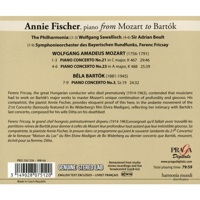 Mozart: Piano Concertos 21 & 23 / Bartok: Piano Concerto No. 3 - slide-1