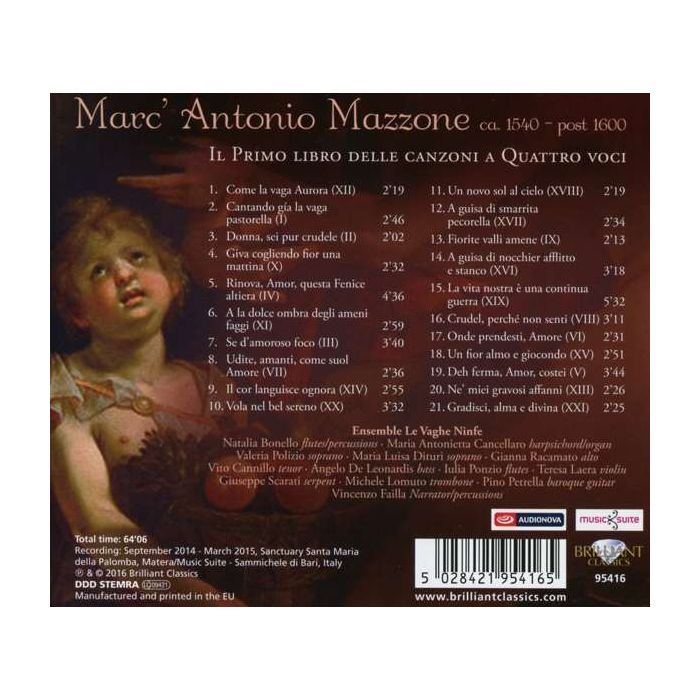 Mazzone: Il Primo libro delle canzoni a quattro voci - slide-1