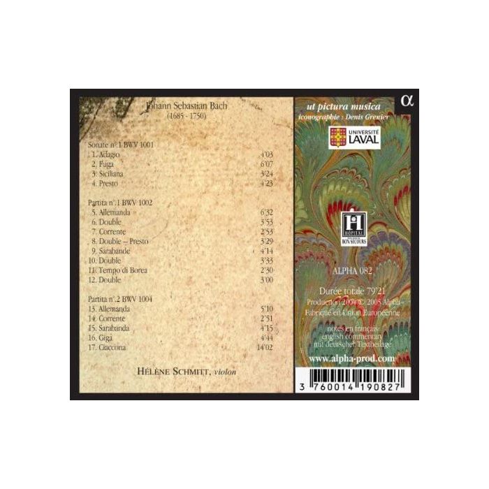BACH: Sonates et partitas pour violon 1 - slide-1