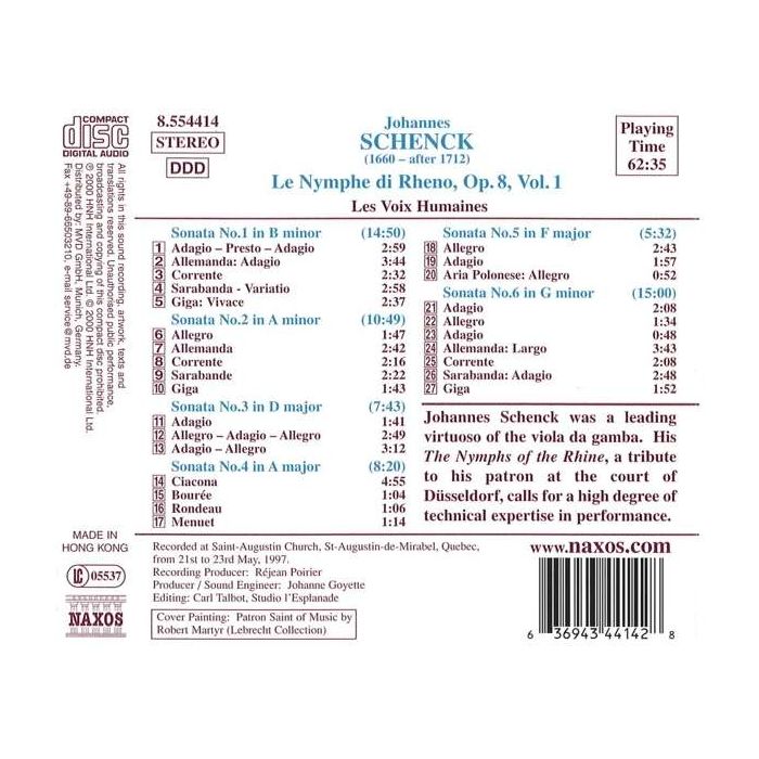 SCHENCK: Le Nymphe di Rheno vol. 1 - slide-1