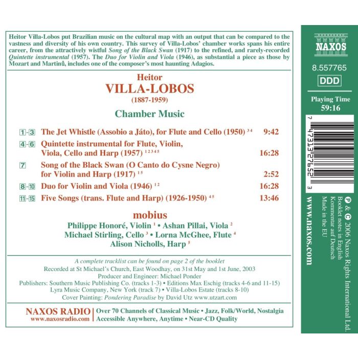 VILLA-LOBOS: Chamber Music - slide-1