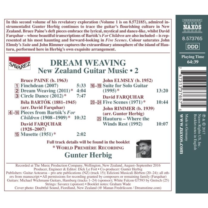 Dream Weaving - New Zealand Guitar Music Vol. 2 - slide-1