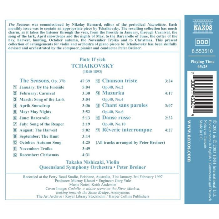 TCHAIKOVSKY: The Seasons - slide-1