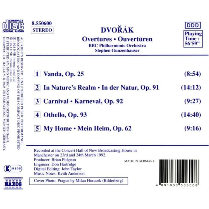 Dvorak: Overtures - slide-1