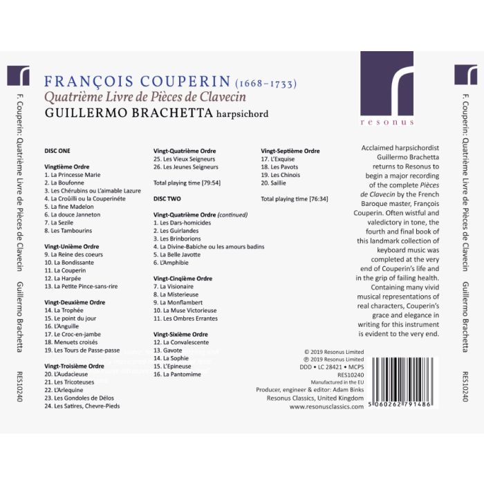 Couperin: Quatrième Livre de Pièces de Clavecin - slide-1