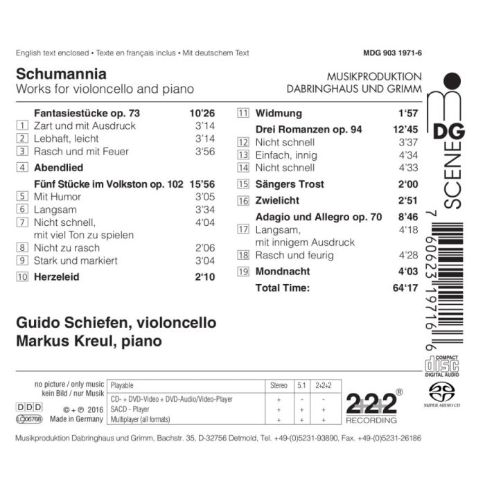 Schumann: Works for Violoncello and Piano - slide-1