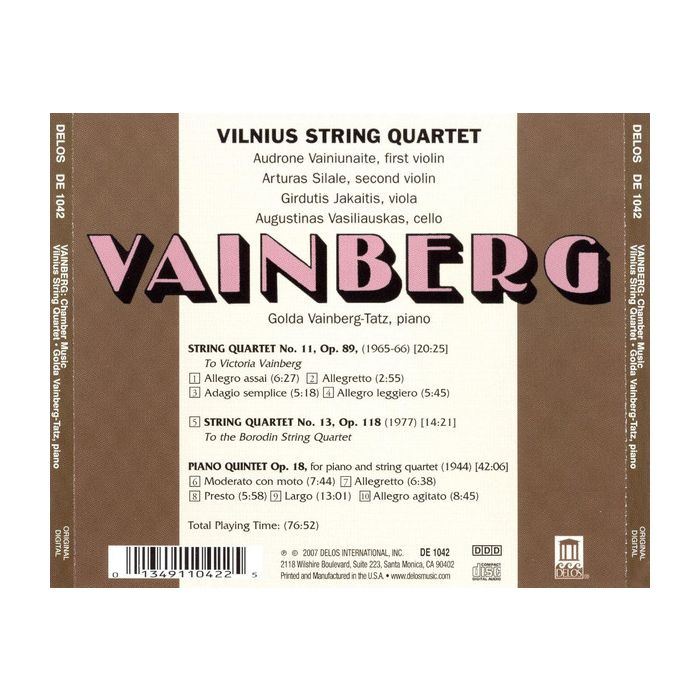 Weinberg: String Quartets Nos 11 & 13 - slide-1