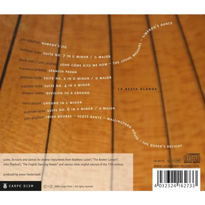 Chamber Music (17th Century) - Playford / Locke / Corbetta / Purcell. (La Beata Olanda: John Come Kiss Me Now) (Bleich, Stempfel) - slide-1