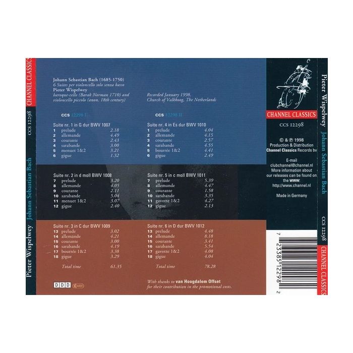 Bach: Cello Suites Nos. 1-6, BWV1007-1012 - slide-1