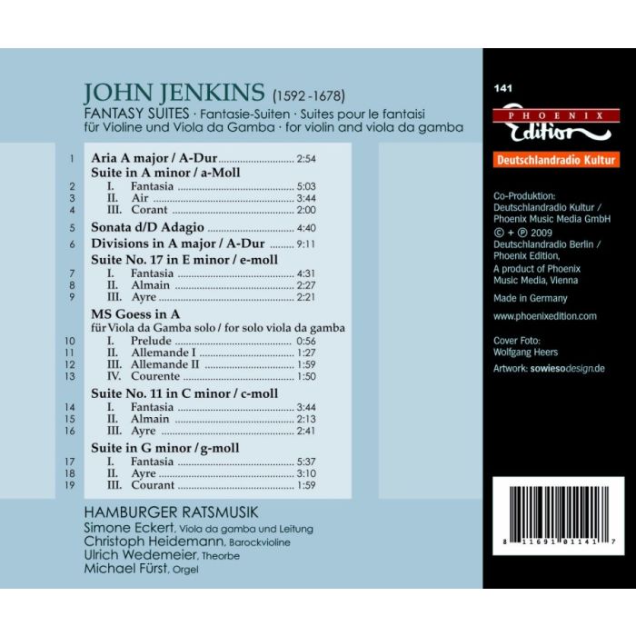 Jenkins: Fantasy Suites for violin and viola da gamba - slide-1